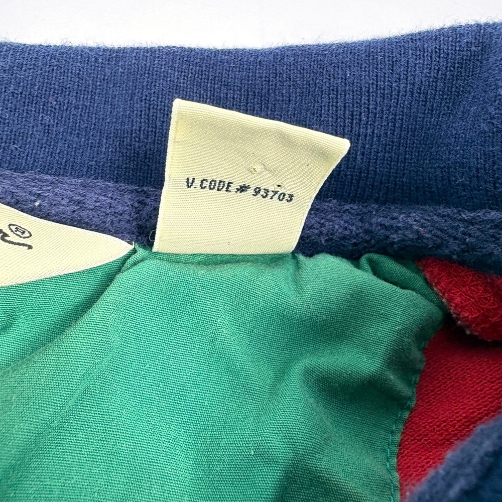 VTG 90s Eddie Bauer S/S Rugby Polo Shirt Mens Sz L Red White Blue Oversized Prep - Picture 5 of 16